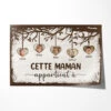 Cette Mamie Appartient À - Cadeau Personnalisé | Poster Pour Mamie Maman
