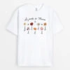 Le Jardin De Mamie Florale - Cadeau Personnalisé | T-shirt Pour Mamie