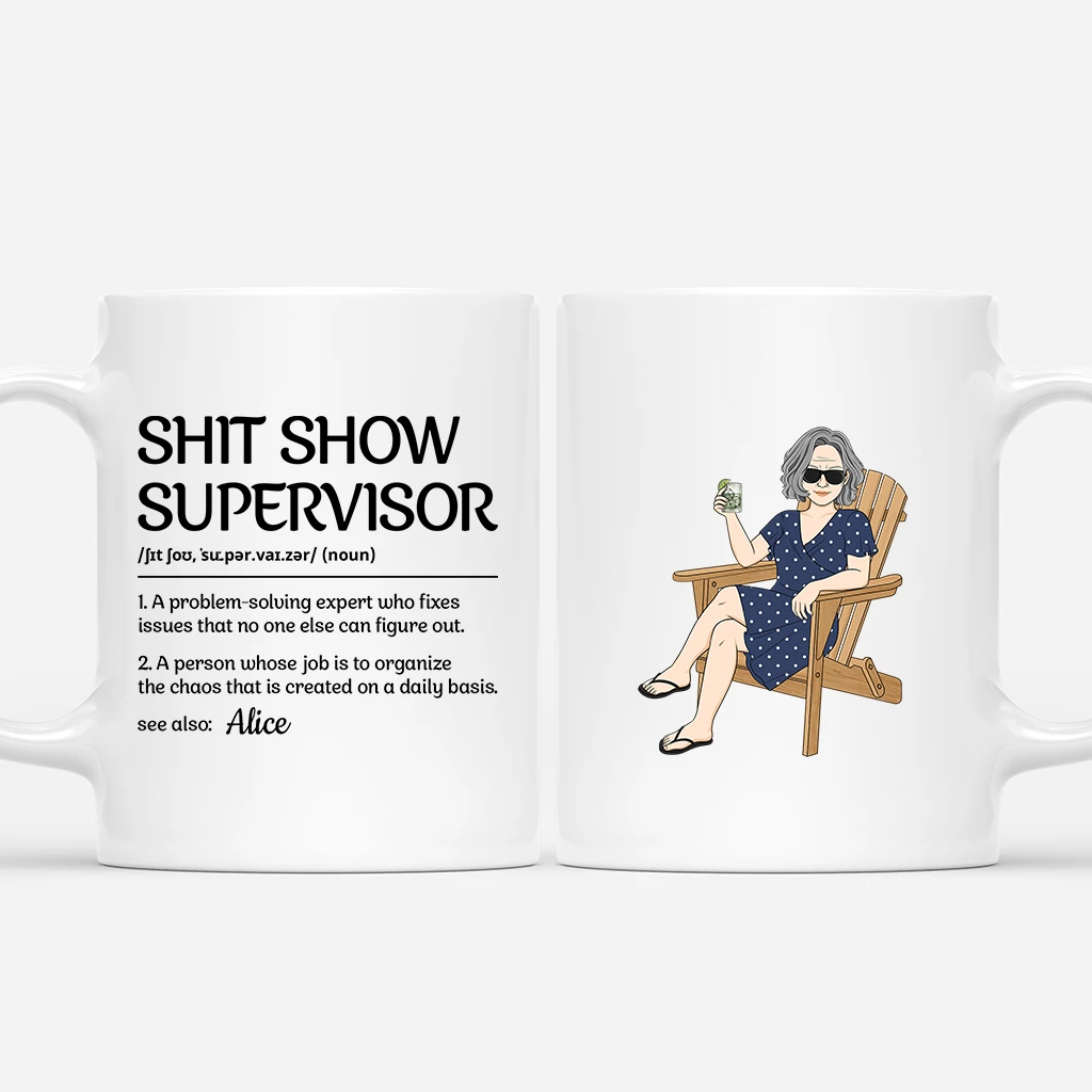 Superviseur Du Bordel Avec Visage - Cadeau Personnalisé | Mug Pour Femme 1 Superviseur Du Bordel Avec Visage - Cadeau Personnalisé | Mug Pour Femme