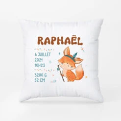 Enfant Renard - Coussin Personnalisé Pour Enfant