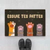 Essuie Tes Pattes Avec Empreinte Des Chats - Cadeau Personnalisé | Paillasson Pour Amoureux Des Animaux -Vivelamode Soldes Magasin fr1 6d1cecc3 3a57 416d 86cb 6b8467716ec8