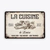 La Cuisine D'Élisabeth - Cadeau Personnalisé | Plaque En Métal Vintage -Vivelamode Soldes Magasin fr1 72de2b57 f9de 4d71 a912 63da84d2d120