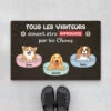 Tous Les Visiteurs Doivent Approuvés Par Les Chiens Mignons - Cadeau Personnalisé | Paillasson Pour Amoureux Des Animaux