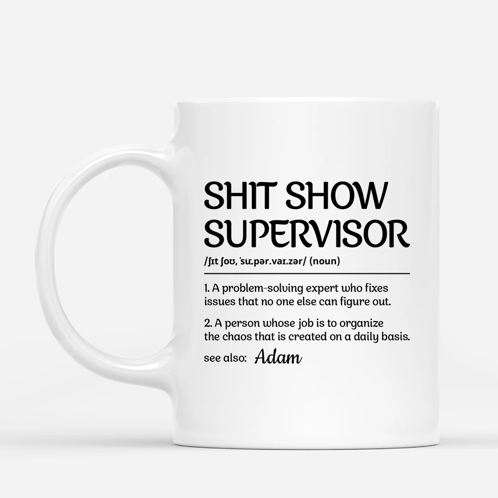 Superviseur Du Bordel Avec Visage - Cadeau Personnalisé | Mug Pour Femme 2 Superviseur Du Bordel Avec Visage - Cadeau Personnalisé | Mug Pour Femme – Image 2