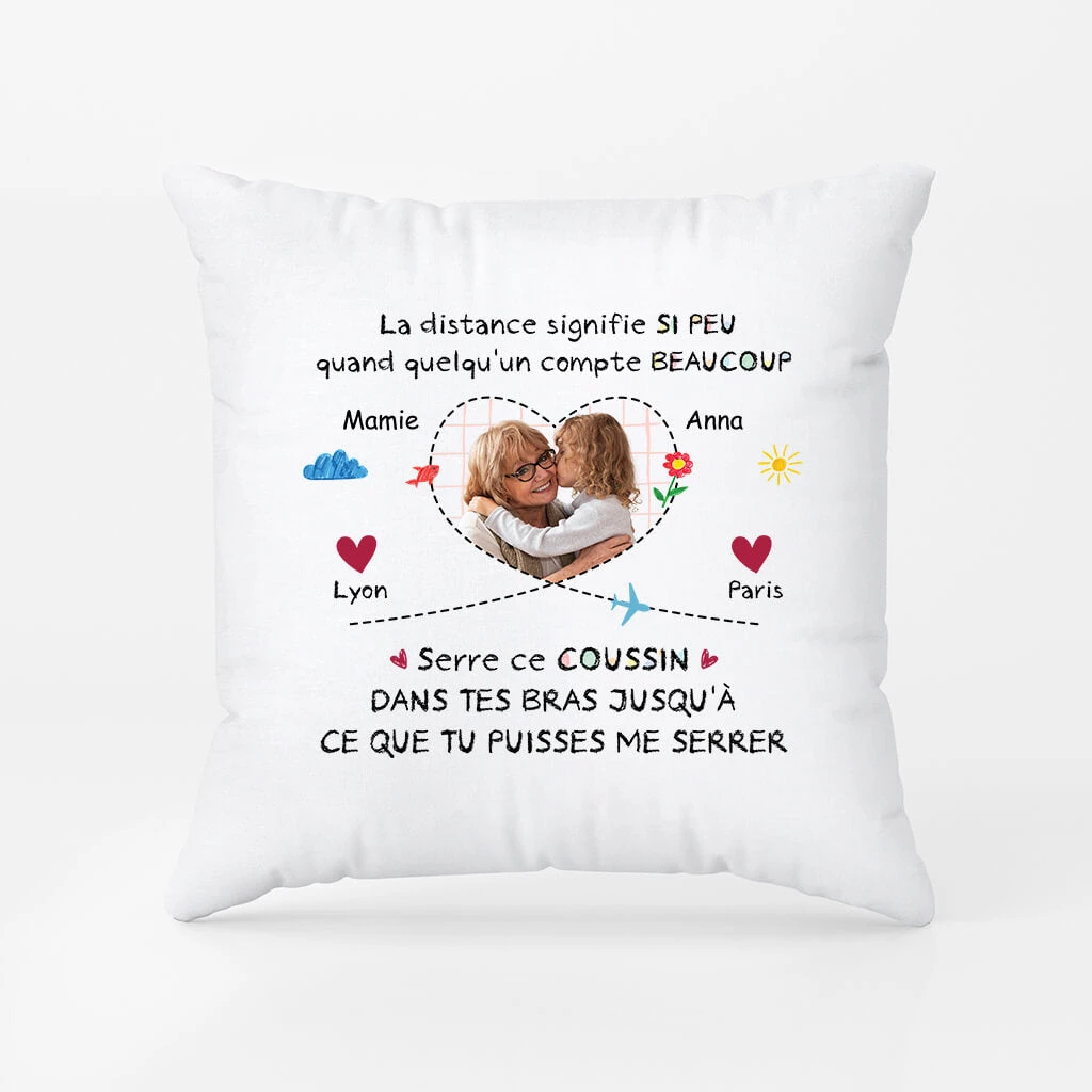 La Distance Signifie Si Peu Avec Photo Pour Mamie - Cadeau Personnalisé | Coussin Pour Mamie 2 La Distance Signifie Si Peu Avec Photo Pour Mamie - Cadeau Personnalisé | Coussin Pour Mamie – Image 2